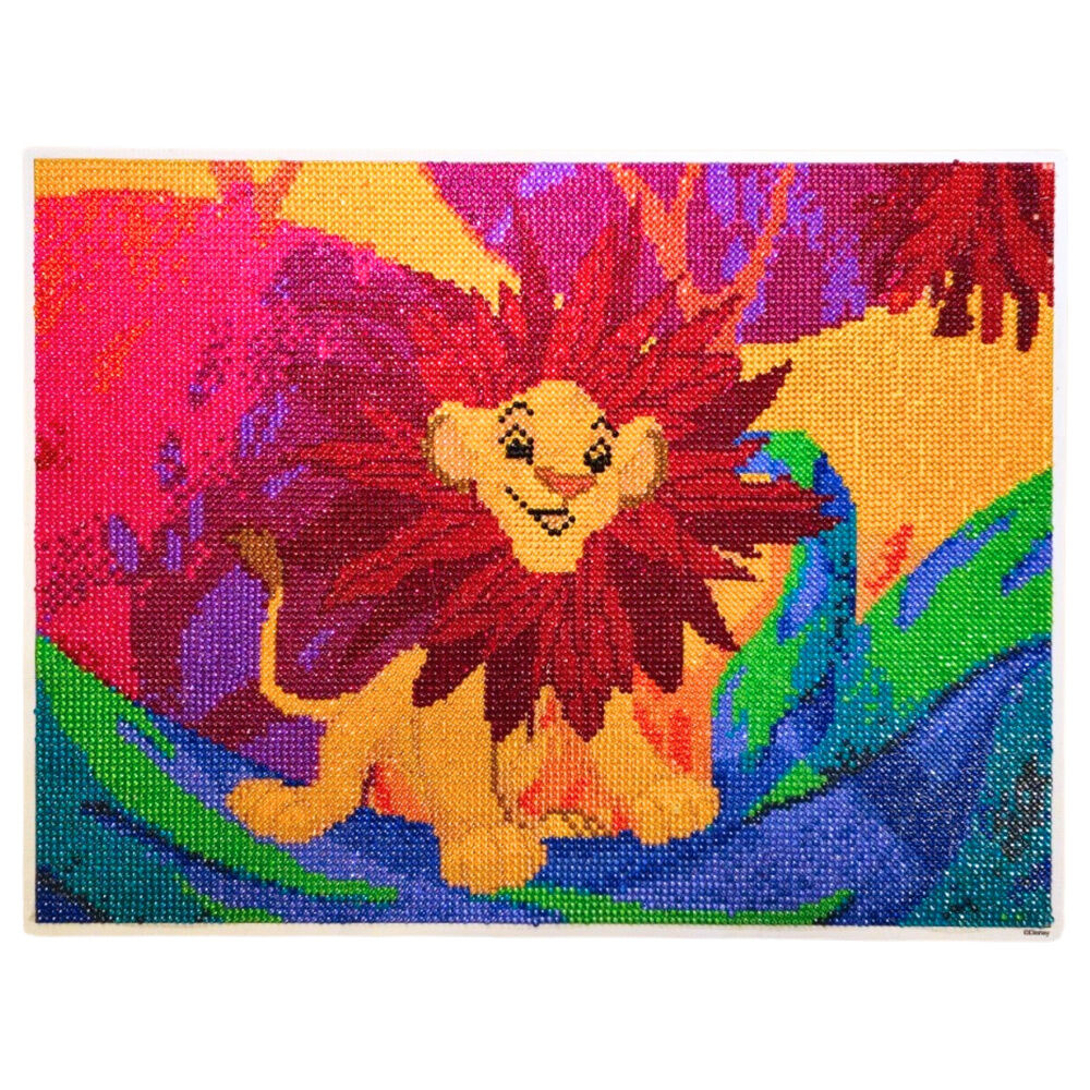 Pintura con diamantes Disney de El Rey León con Simba y otro león - 2