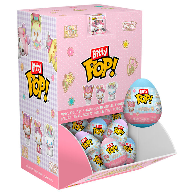 Figura FUNKO Bitty POP! Eggs Mystery de Hello Kitty en envase con forma de huevo