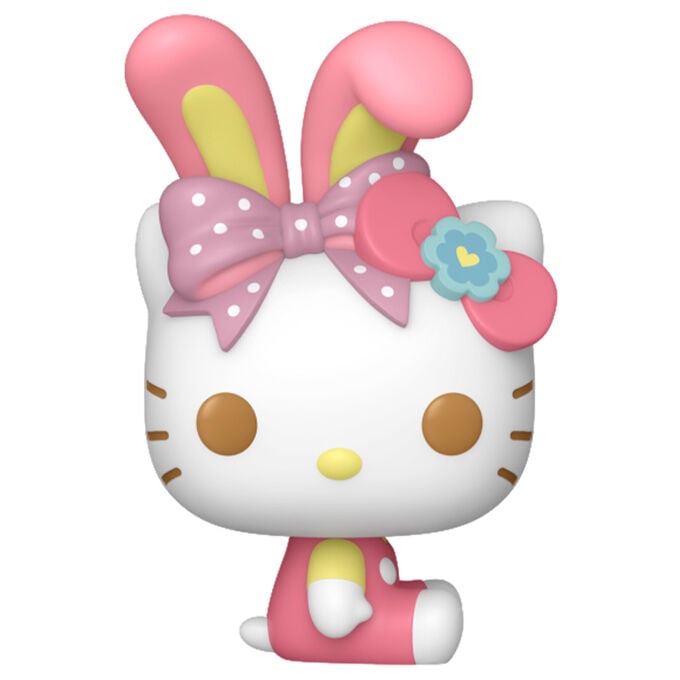 Figura Funko Pocket POP! Egg de Hello Kitty con orejas de conejito y lazo rosa - 2