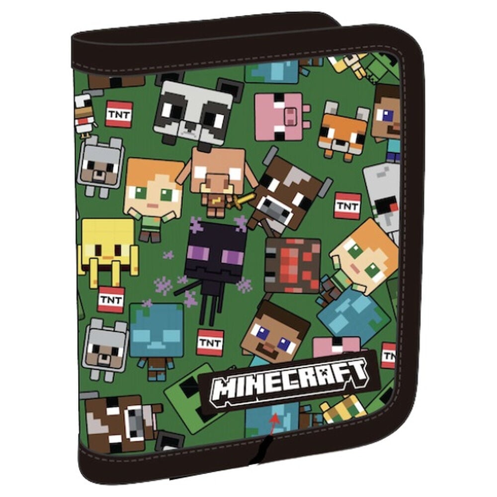 Monedero con cremallera Minecraft Characters con estampado de personajes