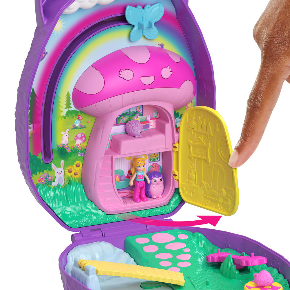 Cofre bolso Polly Pocket Mamá y bebé erizo con accesorios - 5