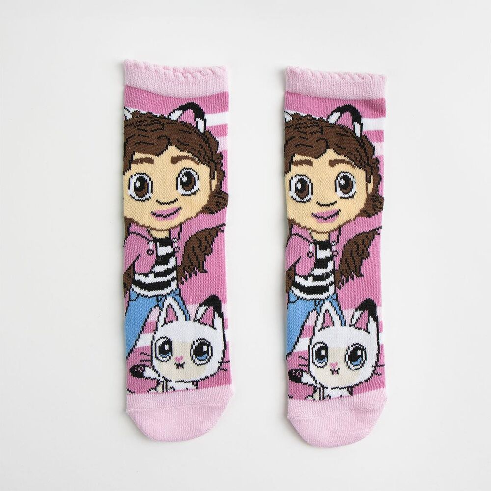Set de calcetines de La Casa de Muñecas de Gabby en rosa y azul claro - 5