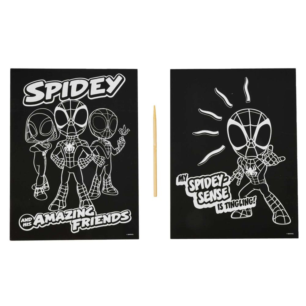 Set Scratch Art de Spidey y sus amigos Marvel con dos pósteres - 3