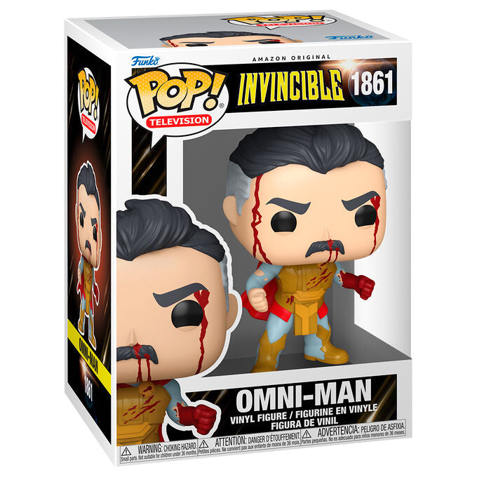 Figura Funko POP! de Omni-Man con uniforme azul y amarillo - 2