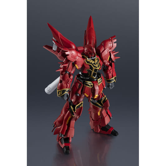 Figura MSN-06S Sinanju Gundam Universe roja con escudo y arma larga - 4