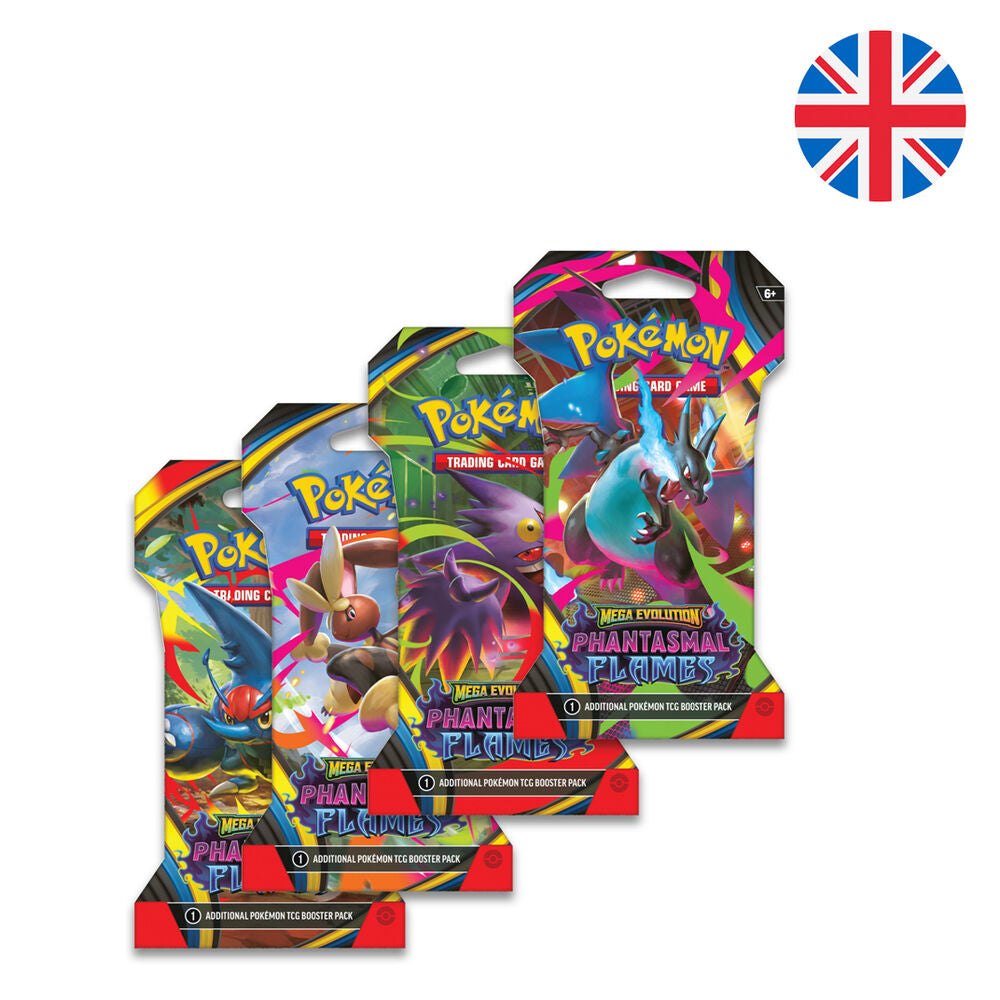 Sobre de cartas Pokémon Fuegos Fantasmales en inglés