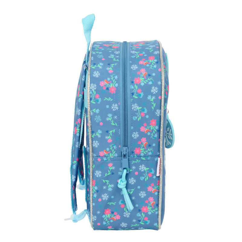 Mochila Frozen Disney azul de 27 cm con Elsa y Anna - 3