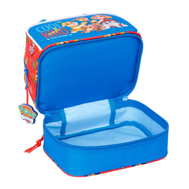 Bolsa portameriendas azul y roja de Paw Patrol con doble compartimento - 4