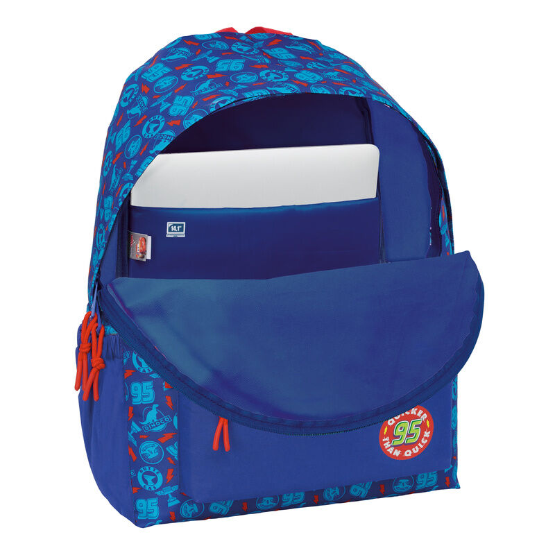 Mochila azul Cars Disney Pixar SAFTA de 43 cm - 4