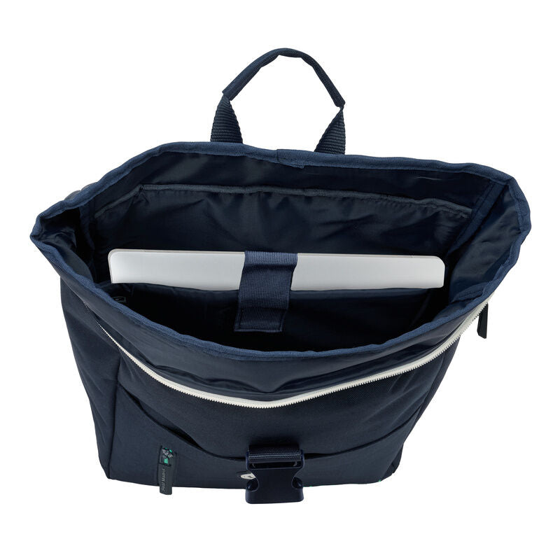 Mochila azul marino Real Madrid 2ª Equipación 25/26 con escudo y detalles verdes - 4