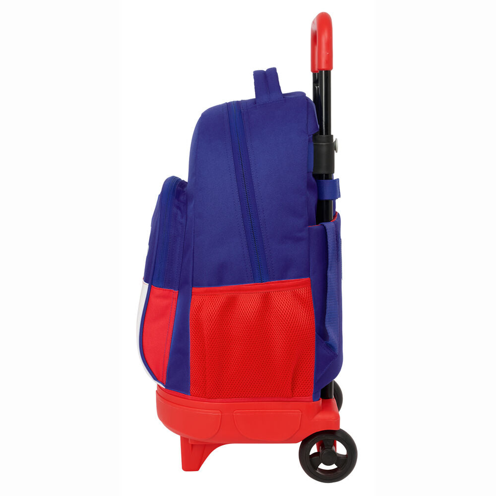 Trolley mochila SAFTA del Atlético de Madrid en rojo, blanco y azul - 3