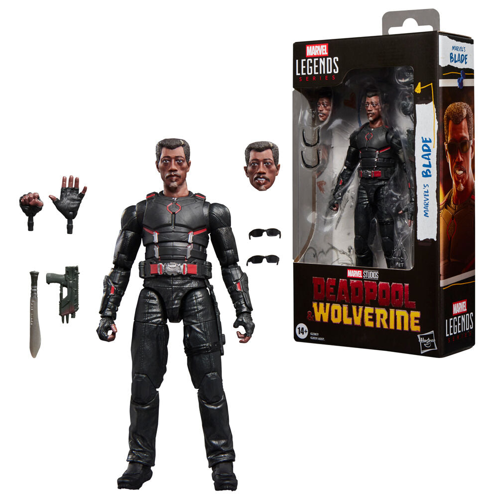 Figura articulada de Blade Marvel Legends Series de 15 cm con espada y arma - 10