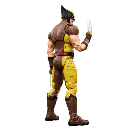 Figura articulada de Wolverine con traje marrón y amarillo - 7