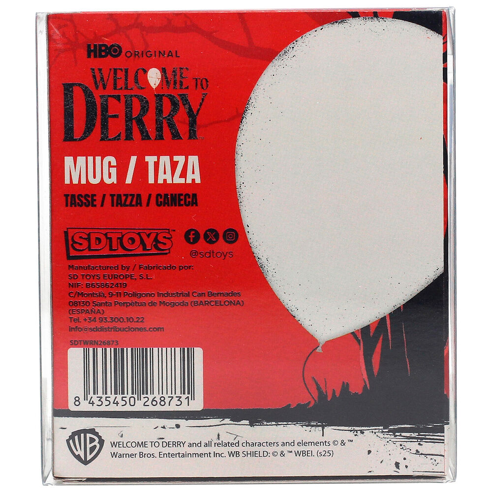 Taza de cerámica IT Welcome to Derry con diseño de circo y globo rojo - 7