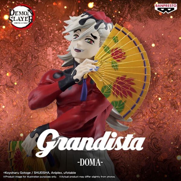 Figura Grandista de Doma de Demon Slayer con abanicos decorados - 3