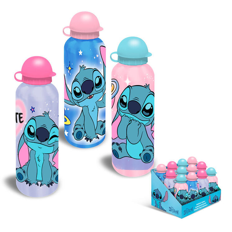 Cantimploras de aluminio Disney Stitch de 500 ml en diseños surtidos
