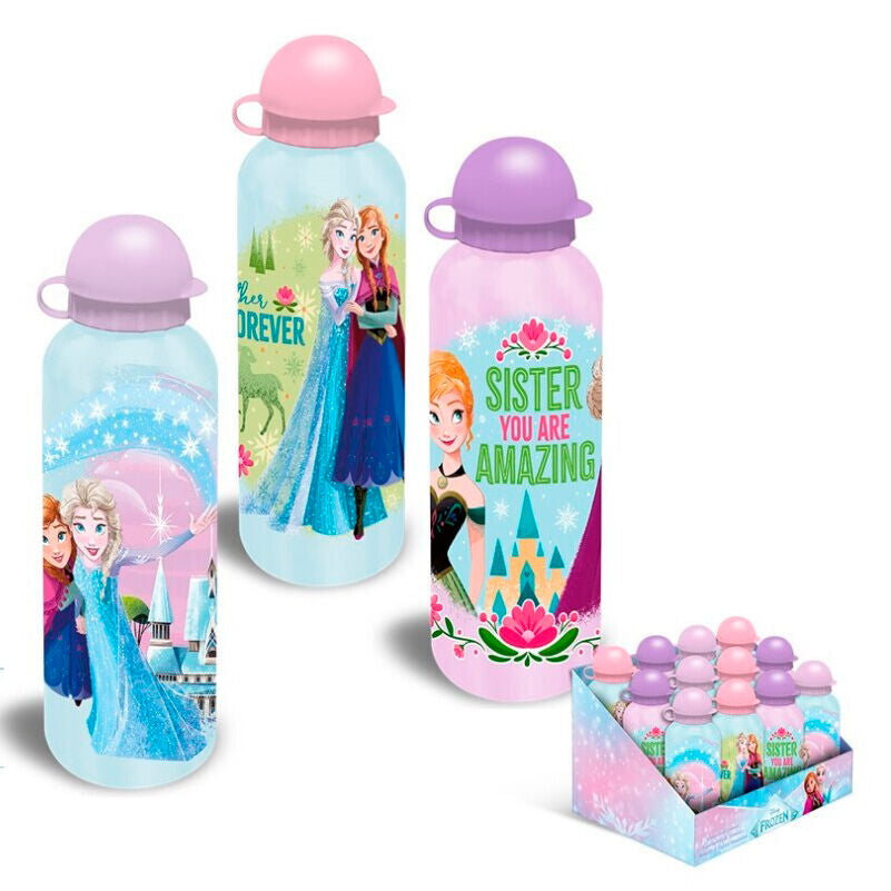 Cantimploras Frozen Disney de acero inoxidable de 500 ml con diseños de Elsa y Anna