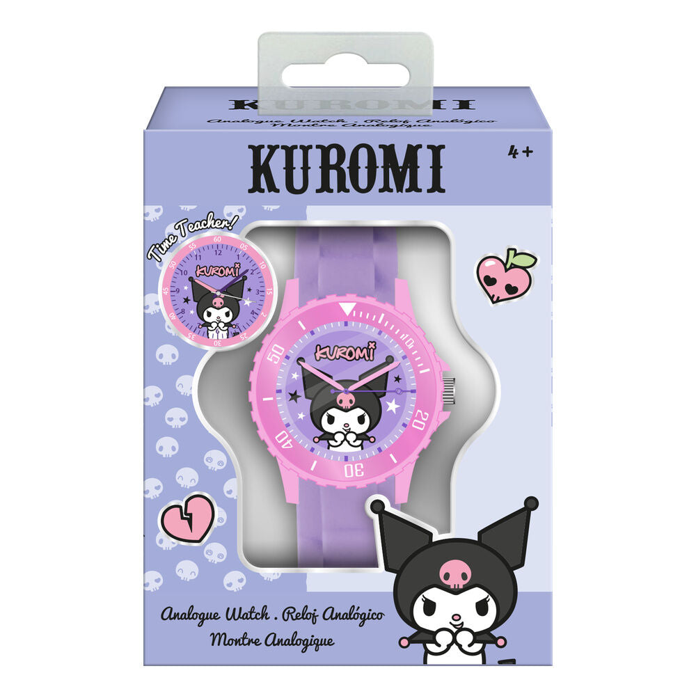 Reloj analógico morado de Kuromi Hello Kitty - 2