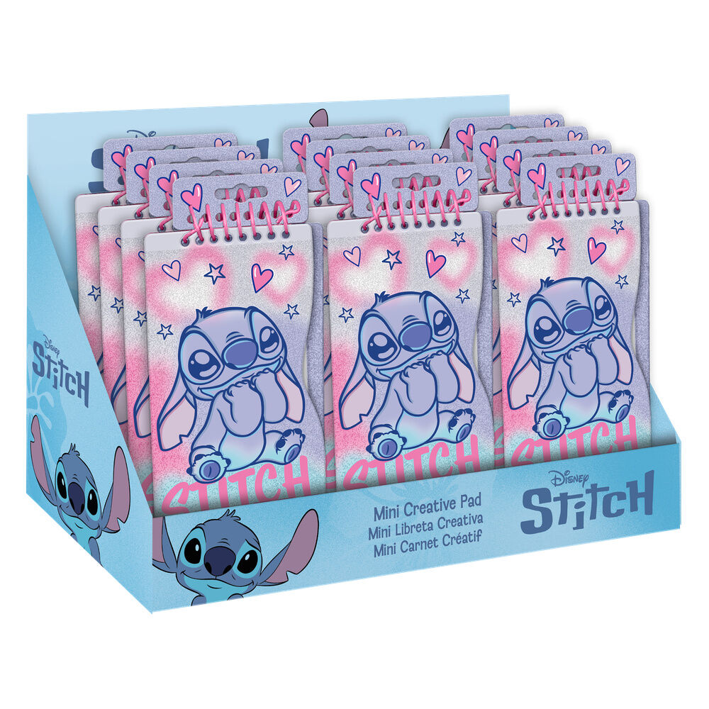 Mini libreta creativa Stitch Disney para colorear - 3