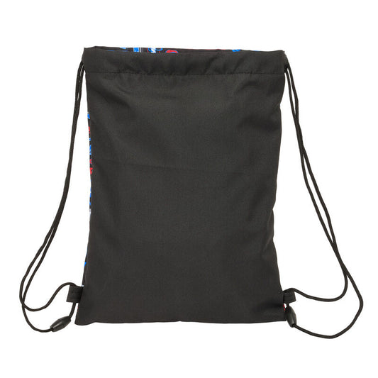 Saco Hot Wheels negro de 34 cm con estampado de carreras - 2
