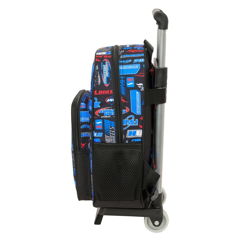 Trolley mochila extraíble Hot Wheels SAFTA negro de 27 cm - 3