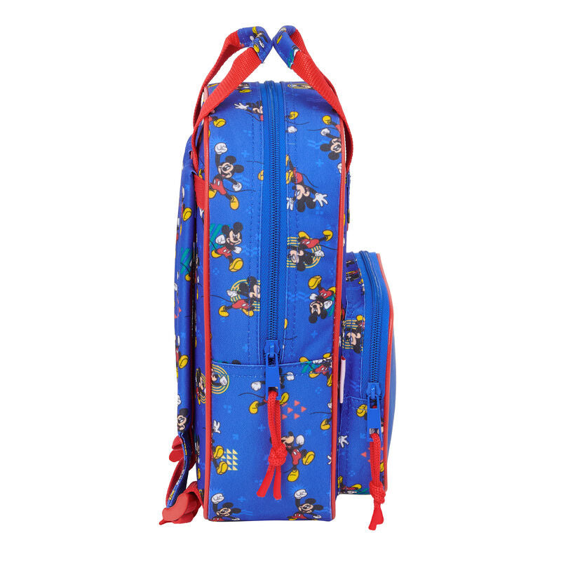Mochila azul de Mickey Disney con bolsillo frontal - 3