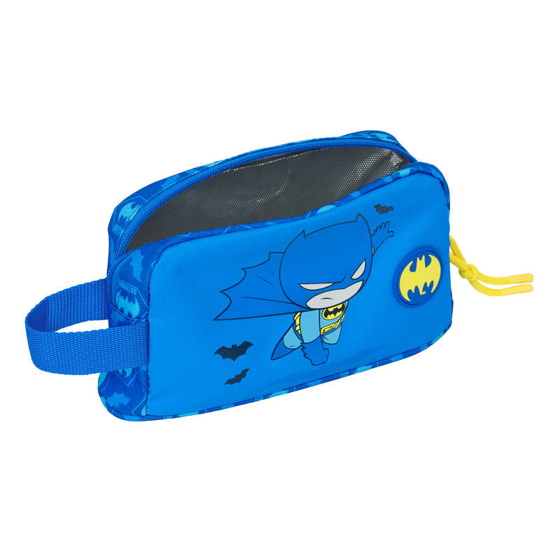 Portadesayunos térmico azul de Batman DC Comics con cremallera y asa lateral - 4