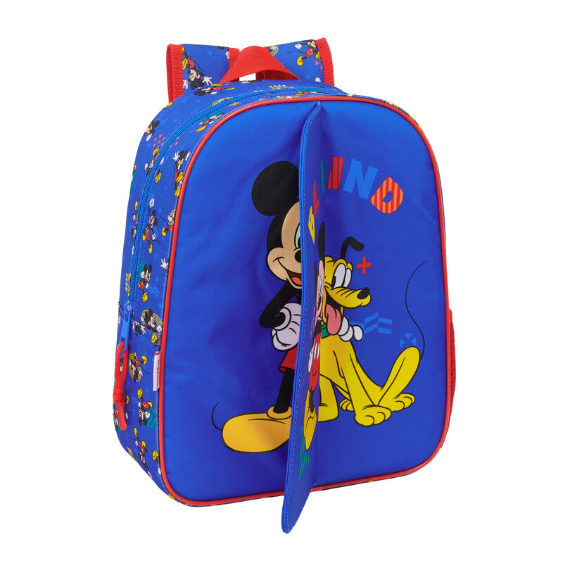 Mochila azul de Mickey Disney de 34 cm - 5