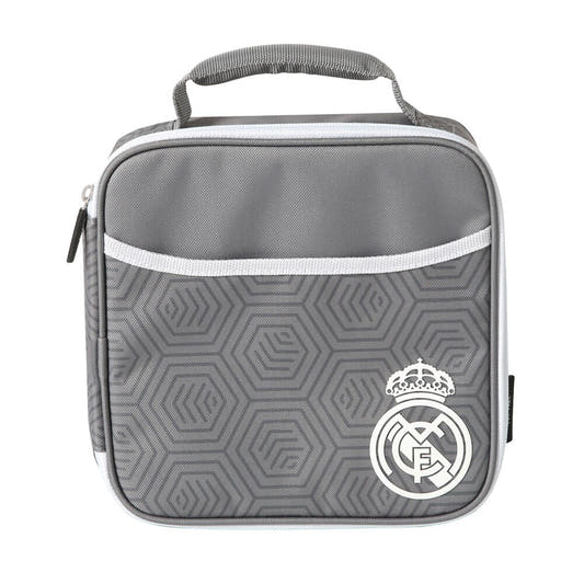 Bolsa térmica gris del Real Madrid con tupper y botella - 2
