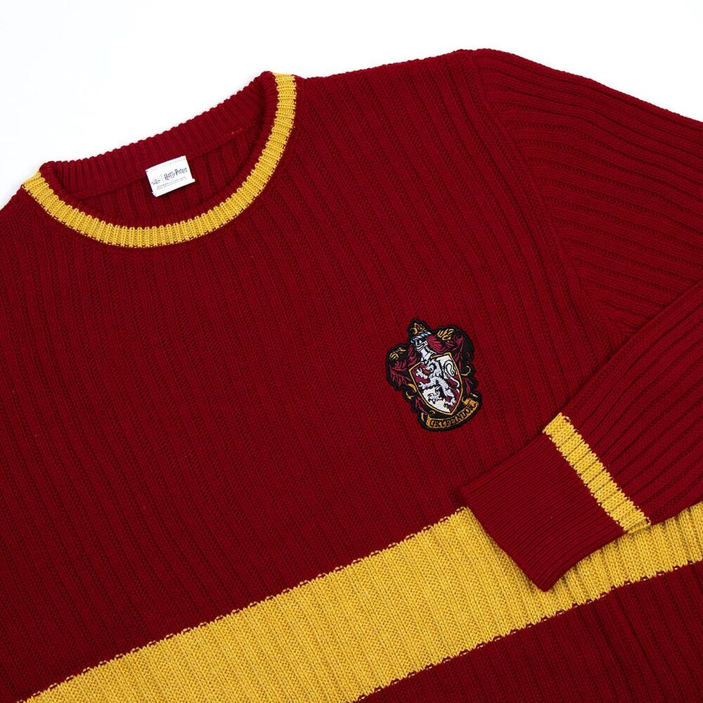 Jersey rojo y dorado de Gryffindor de Harry Potter con escudo en el pecho - 3