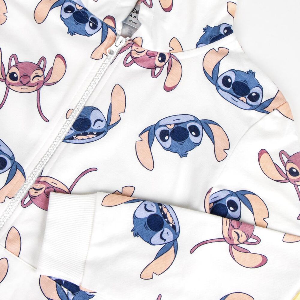 Sudadera infantil de cremallera con estampado de Stitch y Angel - 3