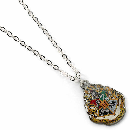 Colgante con cadena y escudo de Hogwarts de Harry Potter - 2