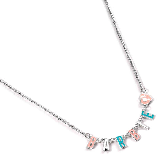 Colgante Barbie con letras de colores y charm de corazón - 3