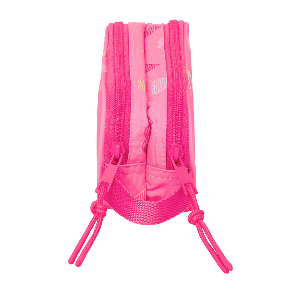 Portatodo doble Heart Benetton rosa con corazones - 3