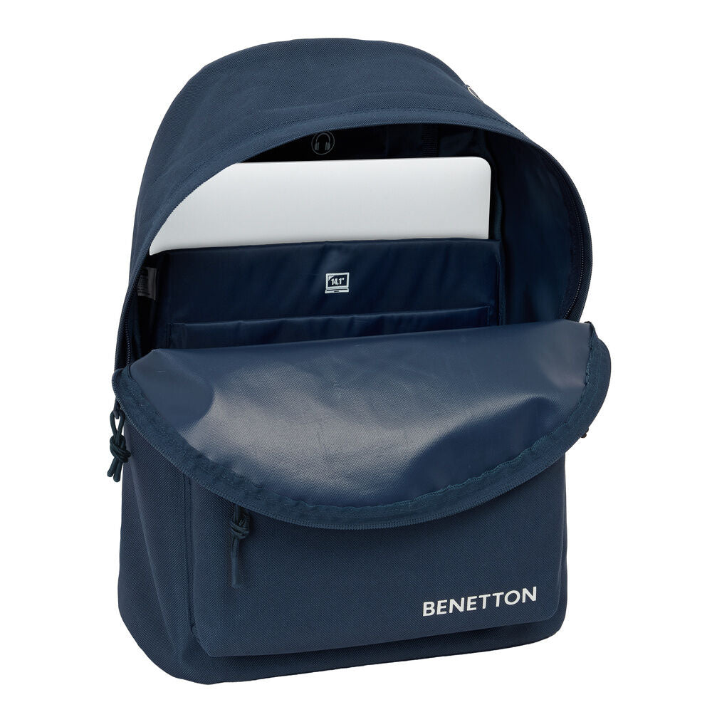 Mochila Benetton antracita para portátil de 14,1 pulgadas - 4