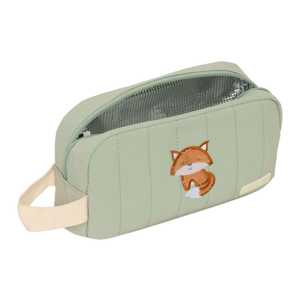 Portadesayunos térmico SAFTA Zorrito verde con asa lateral - 4