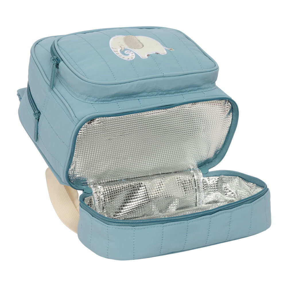 Mochila portameriendas SAFTA Elefante azul claro - 4