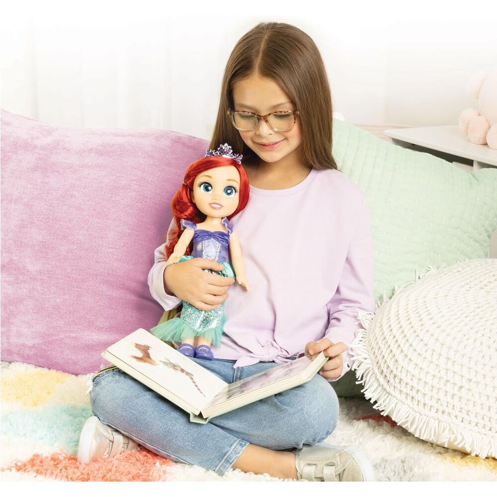 Muñeca Ariel de La Sirenita Disney de 38 cm con vestido morado y turquesa - 6