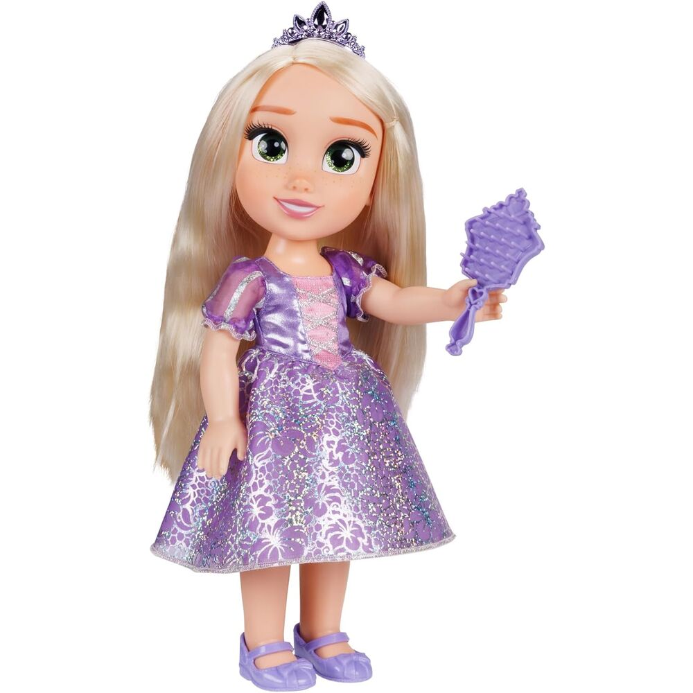 Muñeca Rapunzel de Disney Enredados de 38 cm con vestido morado y espejo - 4