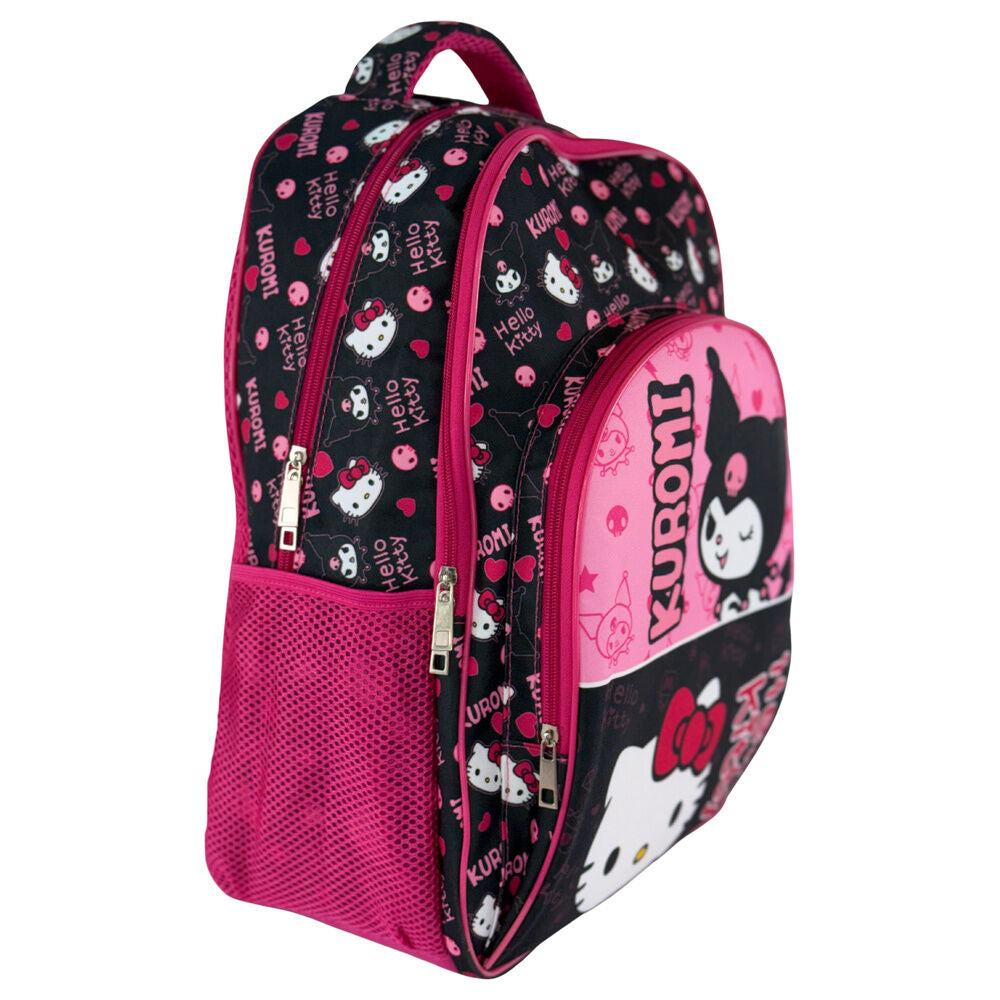 Mochila negra y rosa de Kuromi y Hello Kitty - 3