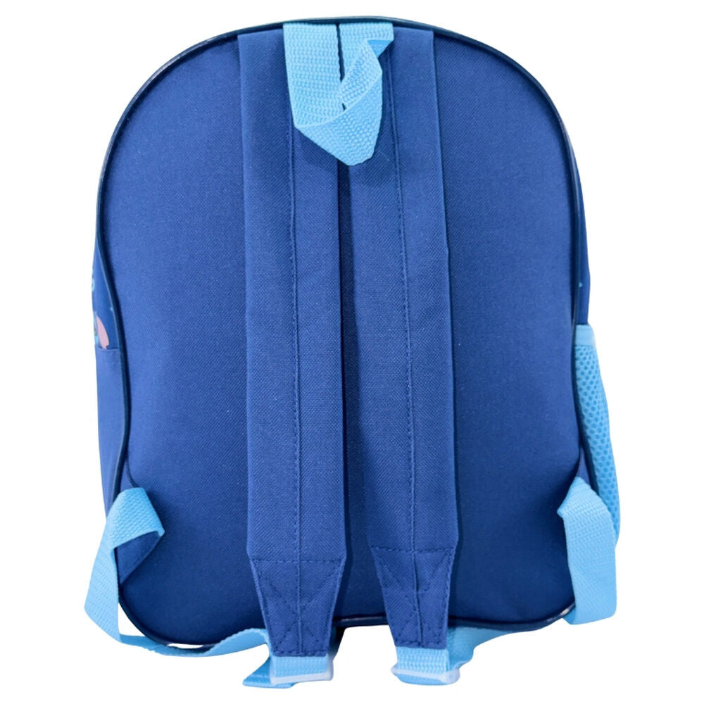 Mochila azul 3D de Stitch Disney con bolsillo lateral - 3