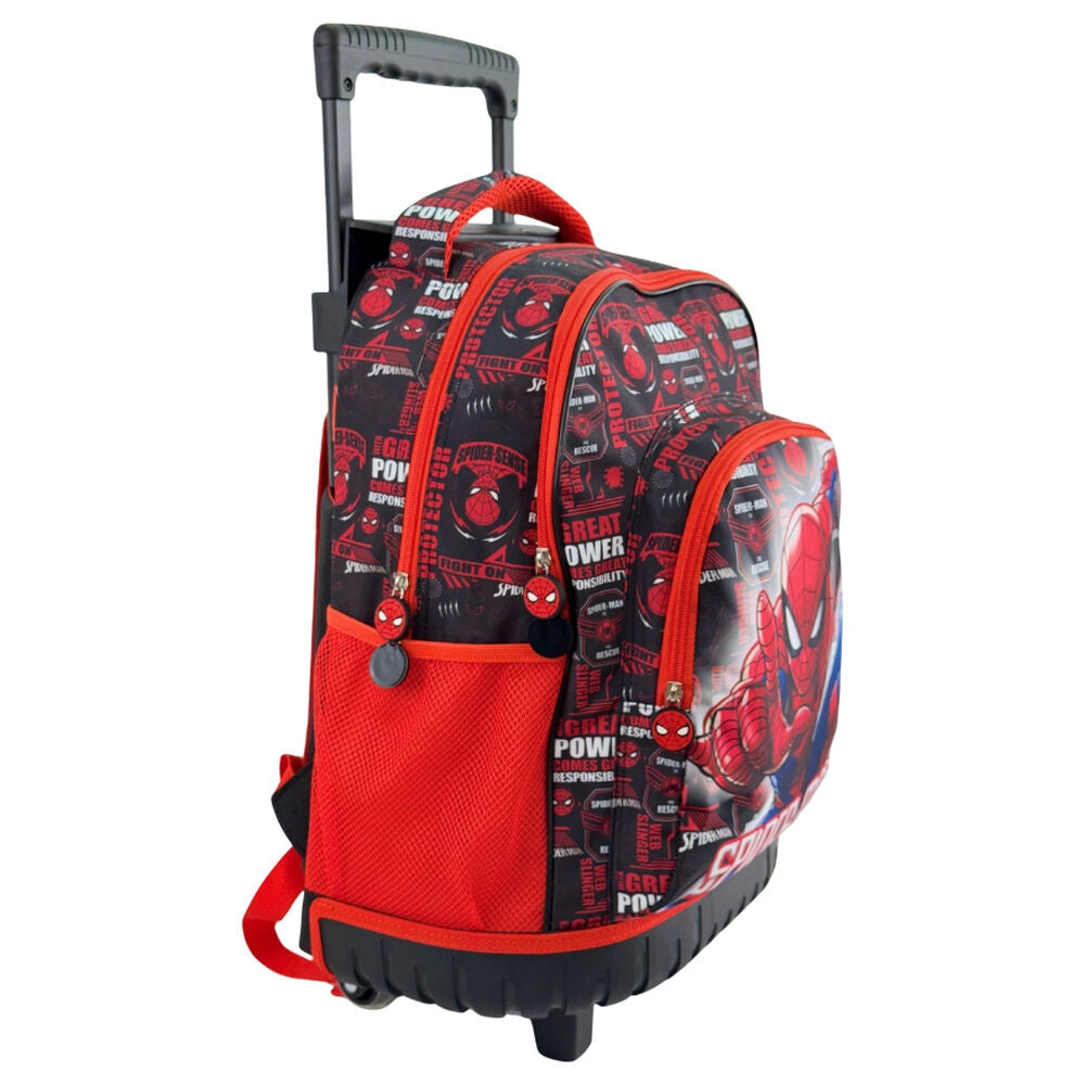 Trolley escolar Spider-Man Marvel con ruedas y asa telescópica - 4