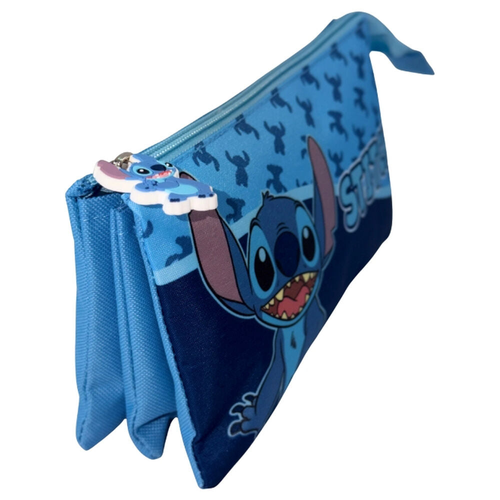 Portatodo triple azul de Stitch Disney - 2