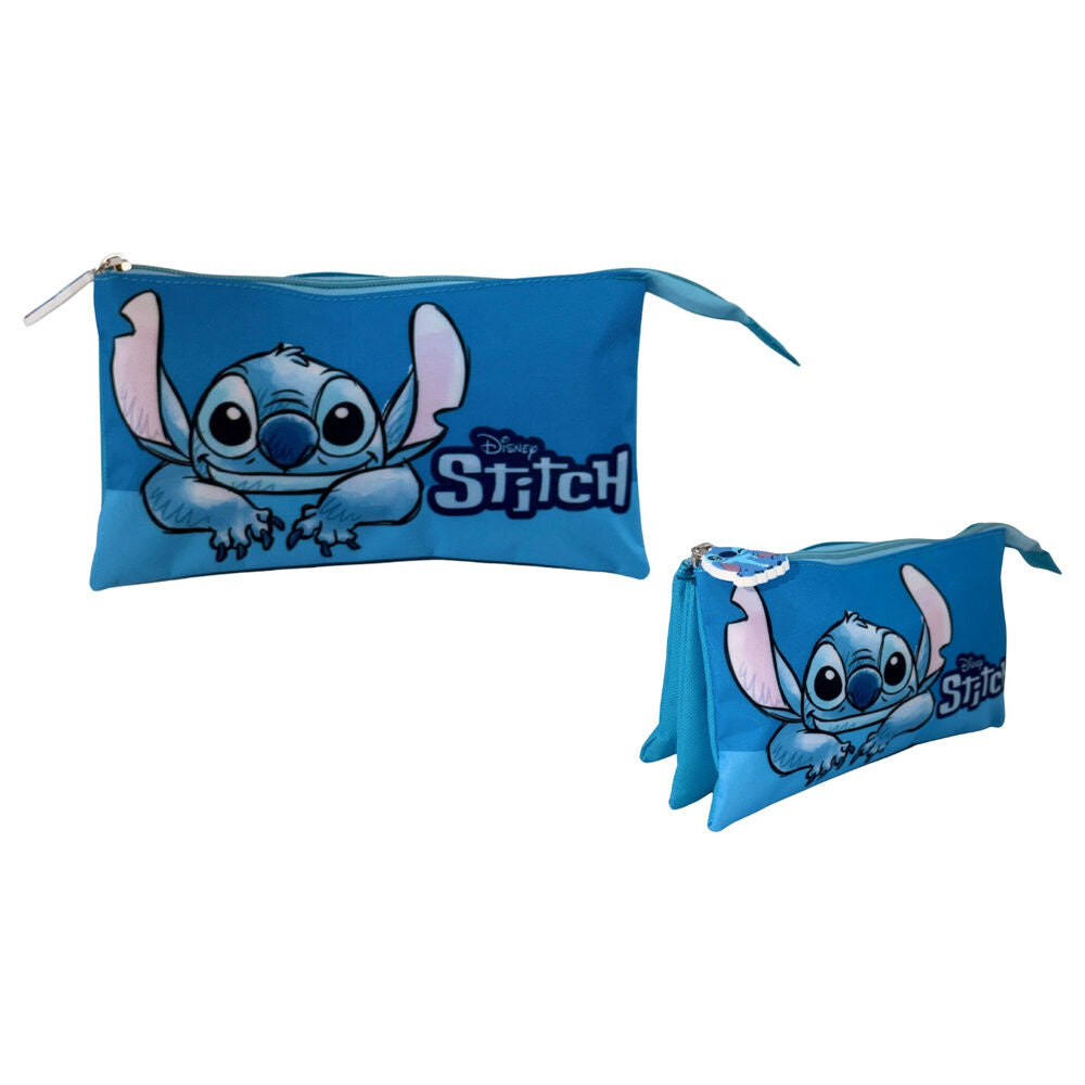 Portatodo triple azul de Stitch Disney - 2