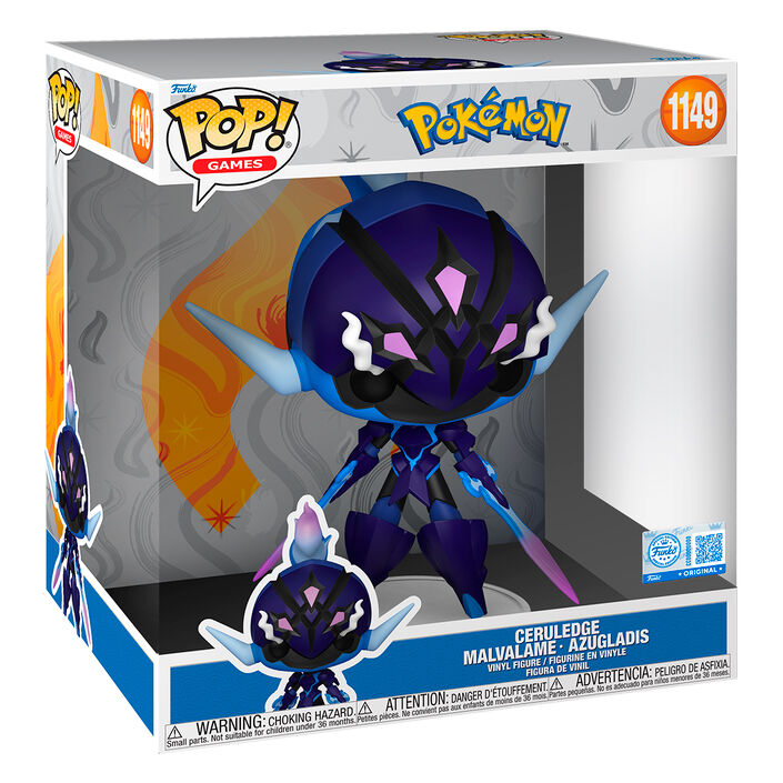 Figura Funko POP! Jumbo de Ceruledge con armadura azul y morada - 2