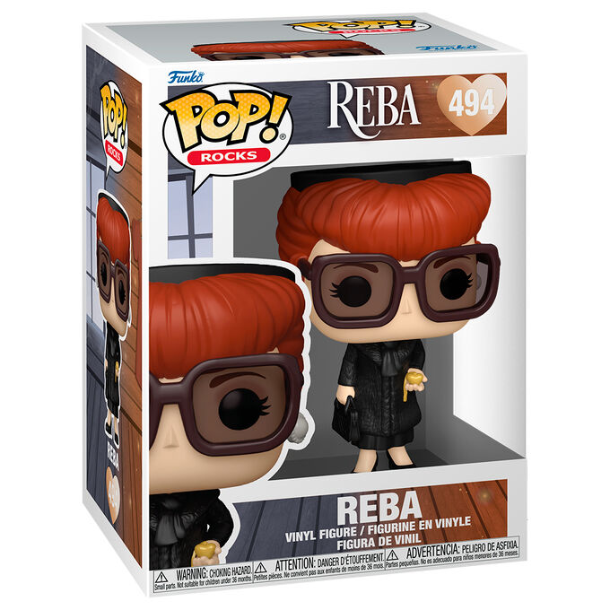 Figura FUNKO POP Reba con cabello rojo y gafas grandes - 2