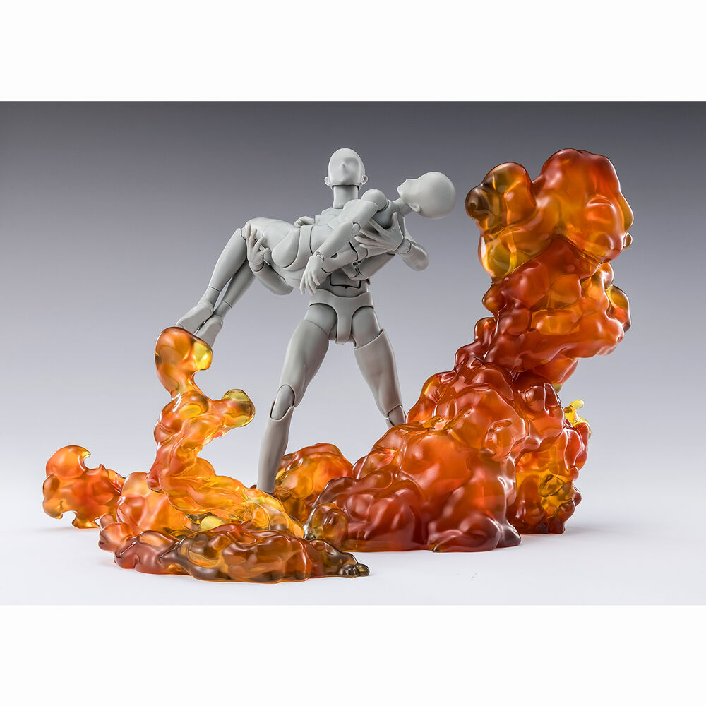 Efecto Smoke Burts S.H.Figuarts translúcido en tonos ámbar y naranja - 6