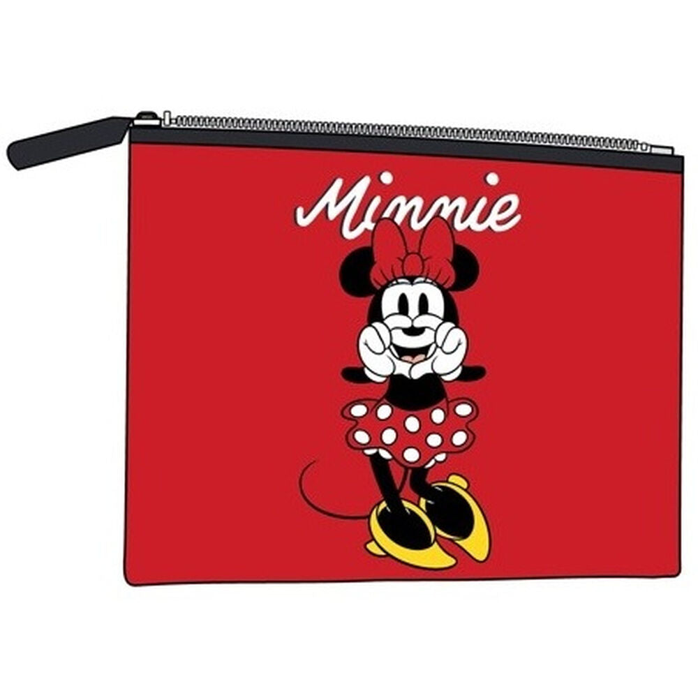 Neceser rojo de Minnie Disney con cremallera