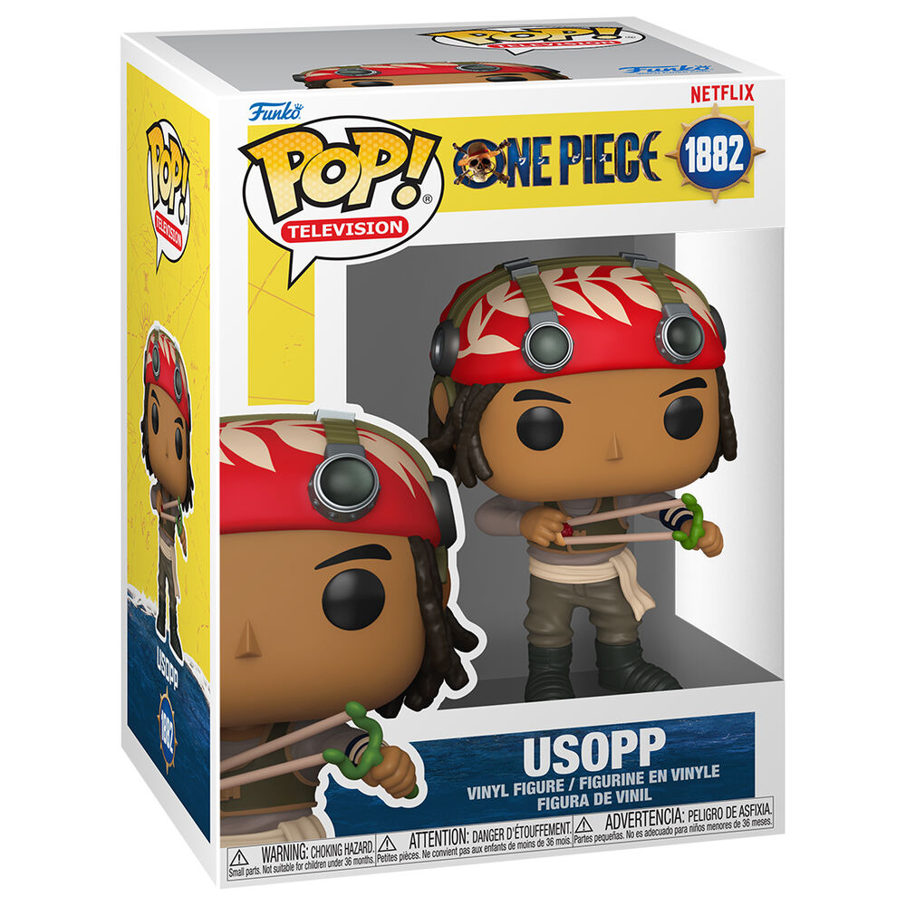 Figura Funko POP! de Usopp de One Piece con pañuelo rojo y tirachinas - 2