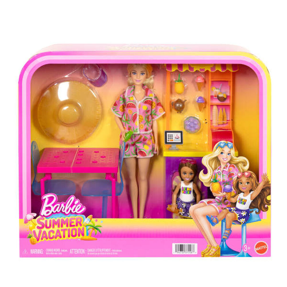 Muñeca Barbie Heladería Mattel con escenario de heladería